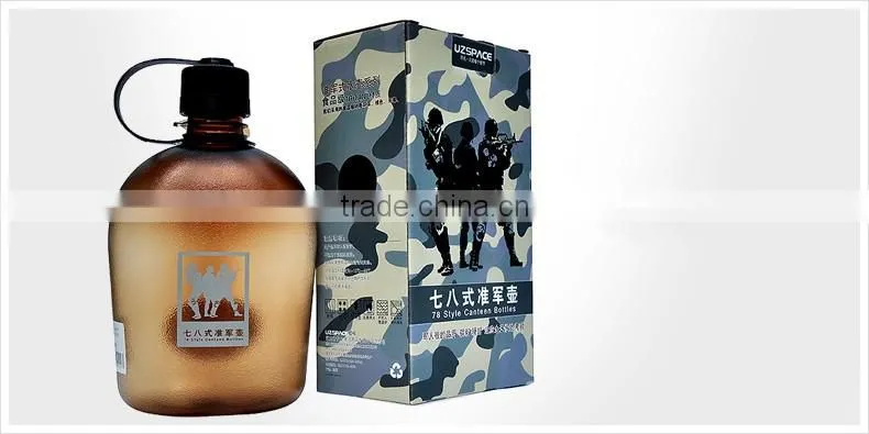 custom logo various volumes water bottle army style