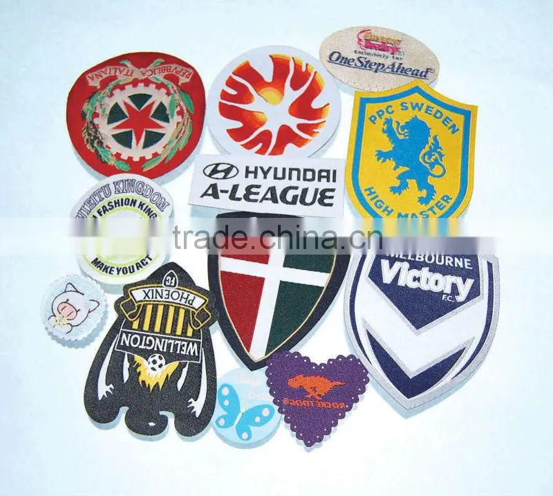 2015 high quality,customized sticky laser cut woven patch