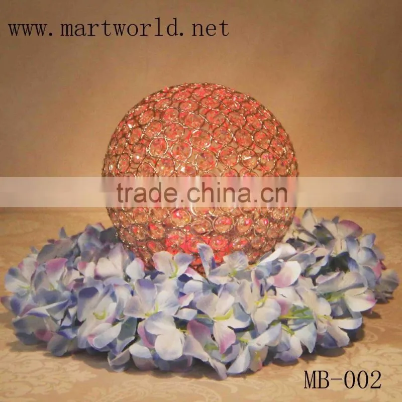 round shape shinging crystal ball wedding decoration materials party decoration wedding(MB-002)