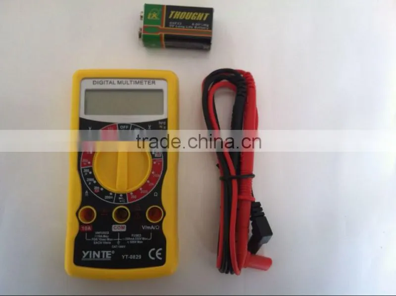China original manufactuer Lifetime warranty New ABS handled multifunction LCD digital multimeter with CE approved