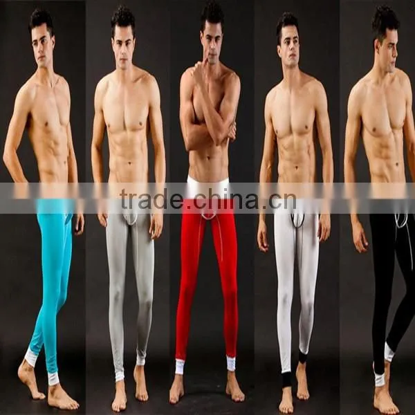 Sexy men sleepwear long lounge pants
