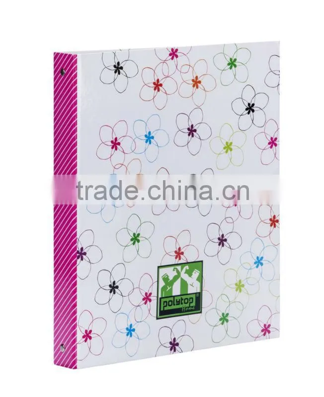 A4 ring binder cardboard printed butterfly pattern