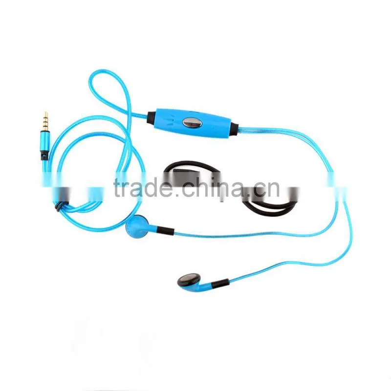Mobile phone accessory light EL long wire earphone with microphone