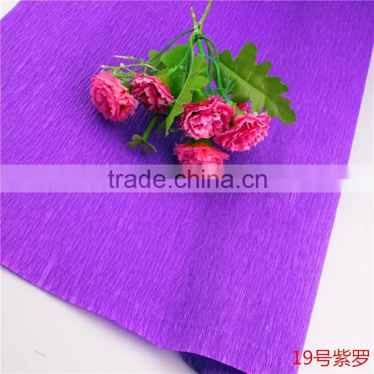 colorful crepe paper wax paper