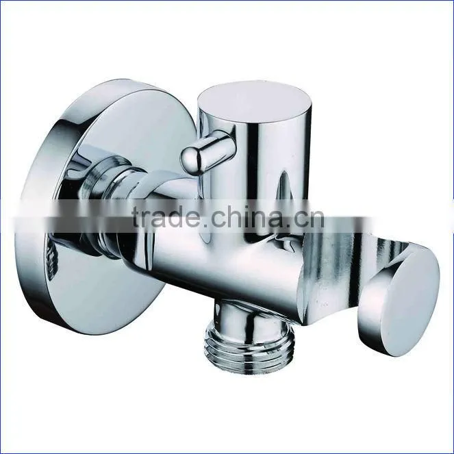 Brass Shower Tap with Holder, Chrome Finsih and Wall Mounted