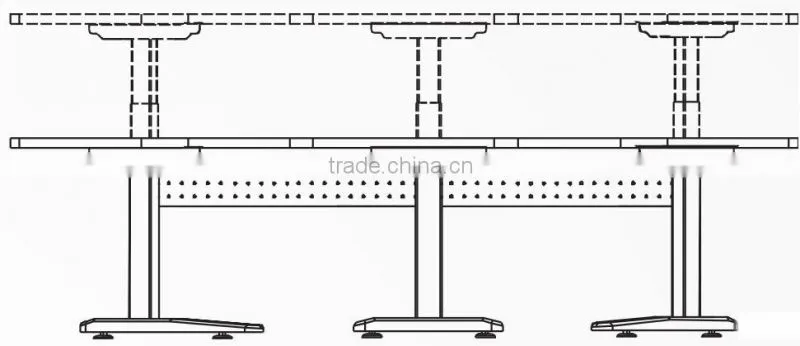 healthy protection T feet electric height adjustable desk