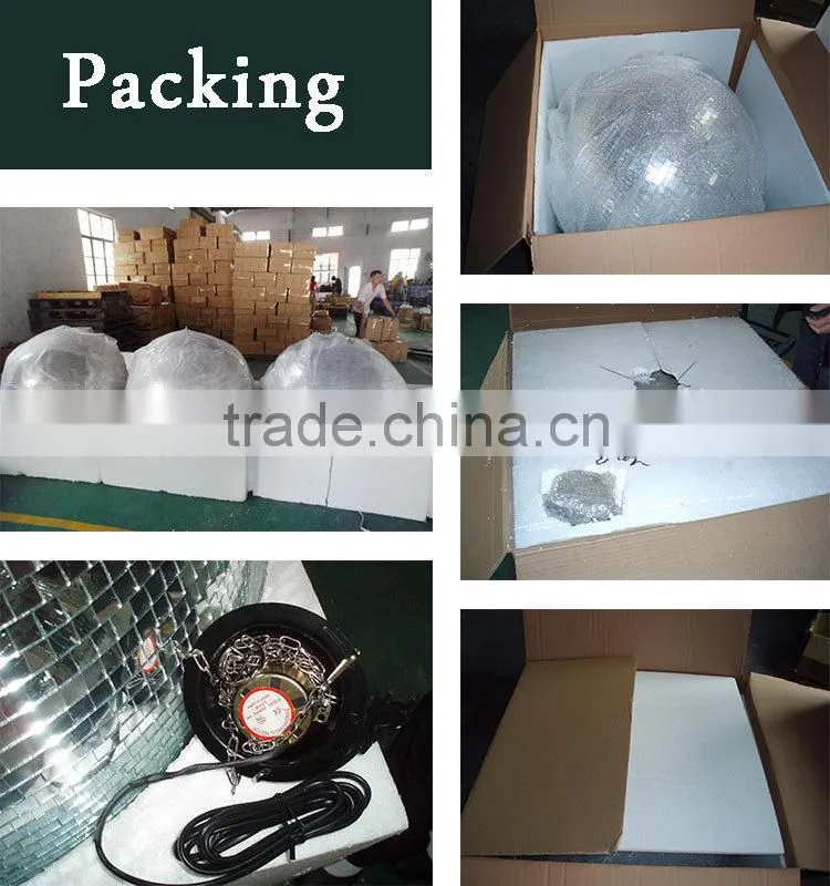 LED rotating table style mirror ball
