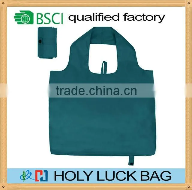Large capacity polyester shopping foldable shopping bag for traveling promotional