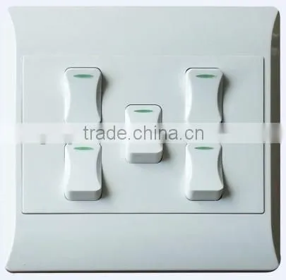 5 Gang One Way Light Certificated SABS Switch