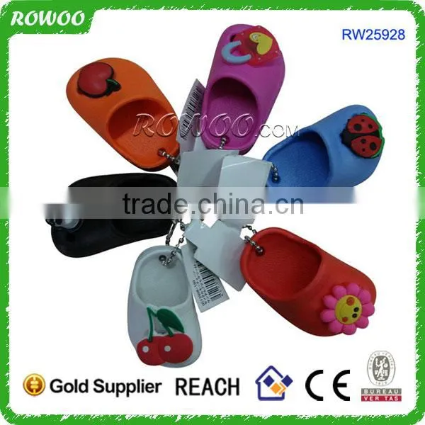 Key Tag Buckle Ring Chain Holder Keychain,EVA slipper keychain