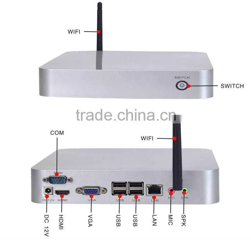 Hot sale! XCY X-26 linux desktop pc industrial server mini pc intel support Audio, video video conference