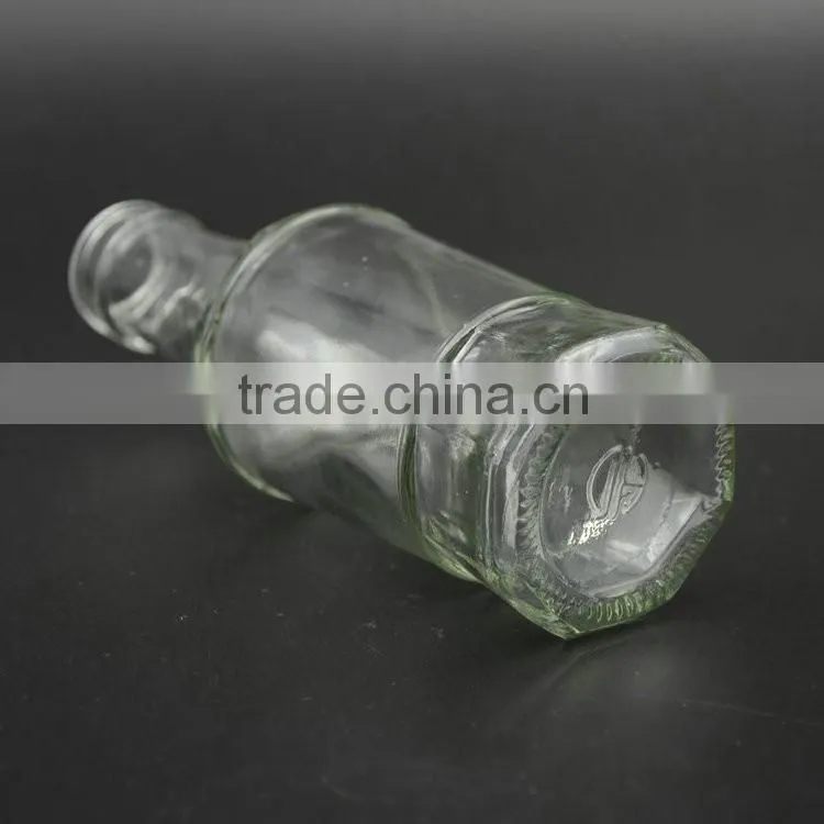 150ml transparent fancy round glass liquor wine glass bottle