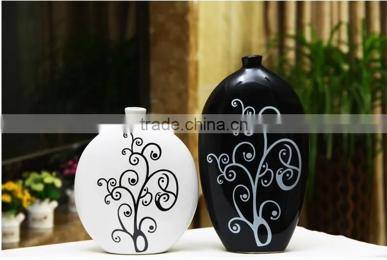 Interior decorative set item cheap ceramic vases wholesale