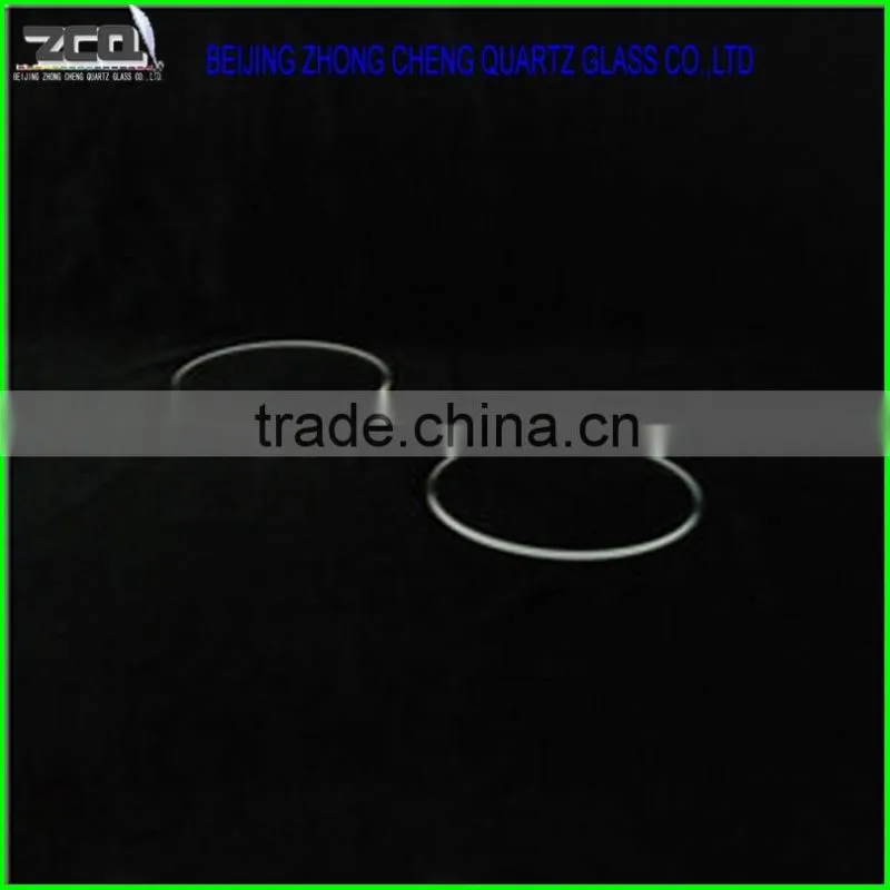 Polishing High Purity Round Quartz Glass Sheet Fused Silica Window
