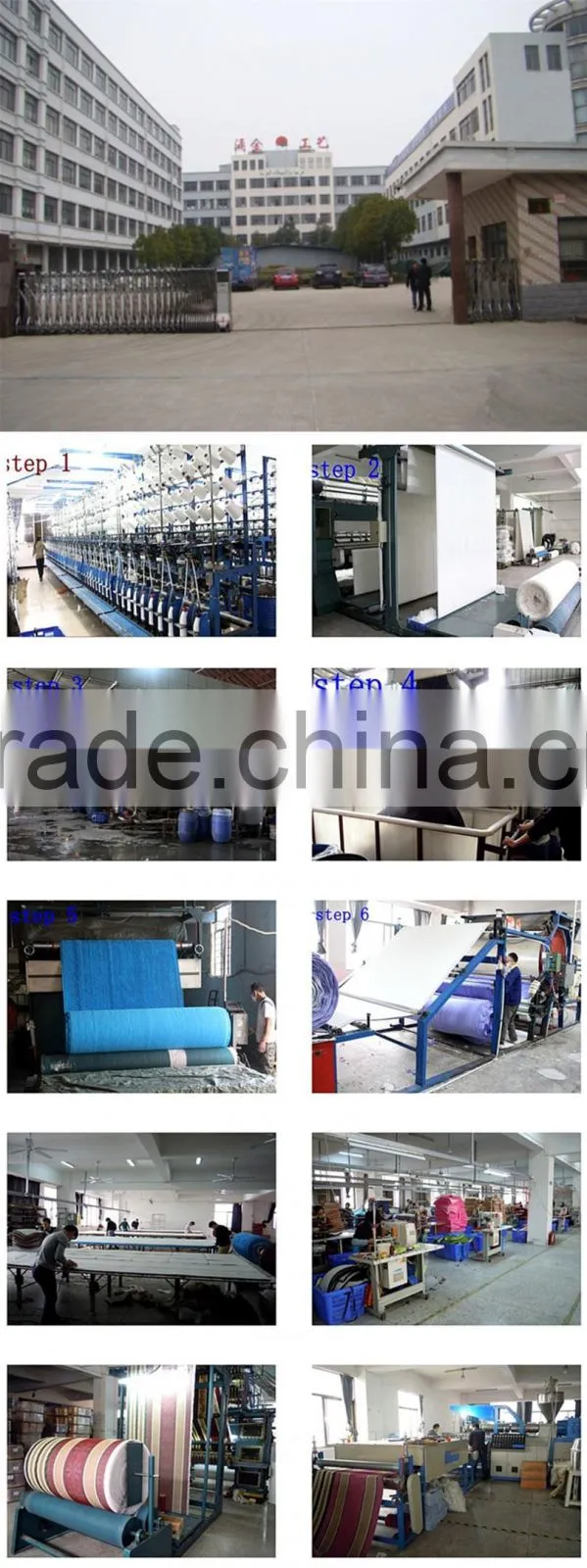 Hot selling in Russia anti-slip polypropylene fiber floor mat