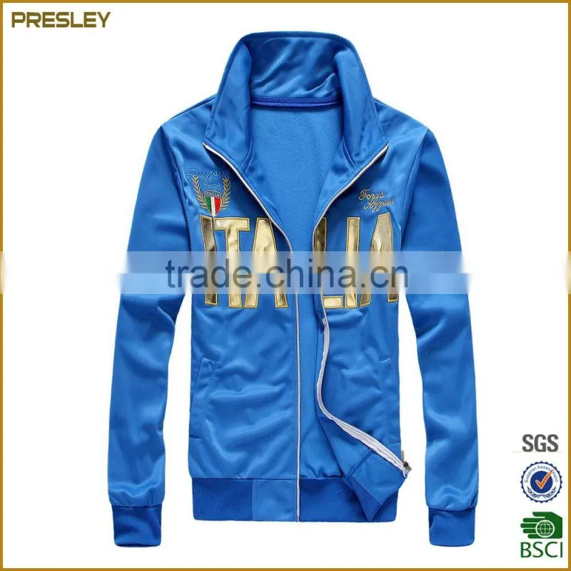 2016 best quality custom logo 100%polyester jacket in new model wholesale