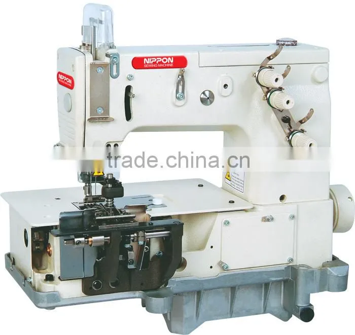 NP-2000C Double needle flat-bed making belt loop with front fabric cutter(the width of belt loop)sewing machine