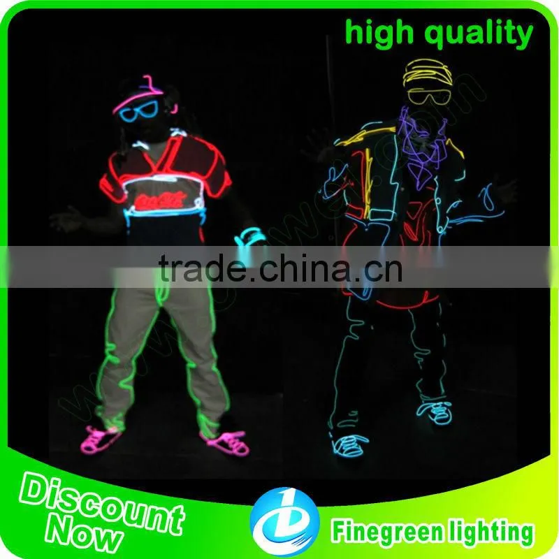 electroluminescent cables,2015 finegreen lighting best selling 2.3mm el cables