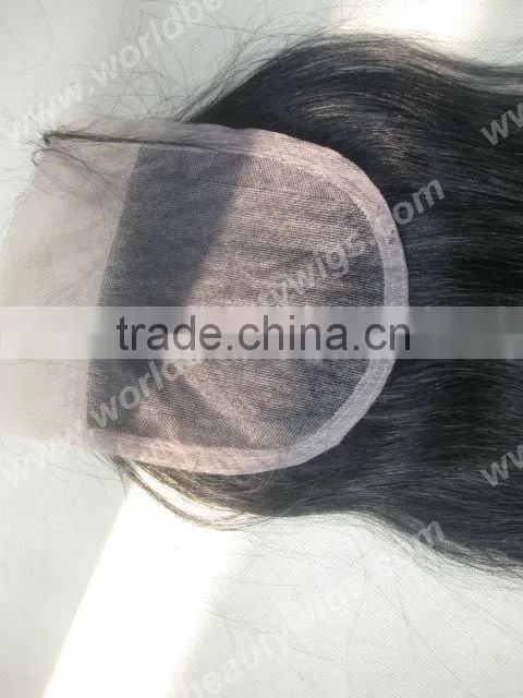 human hair pieces top closures
