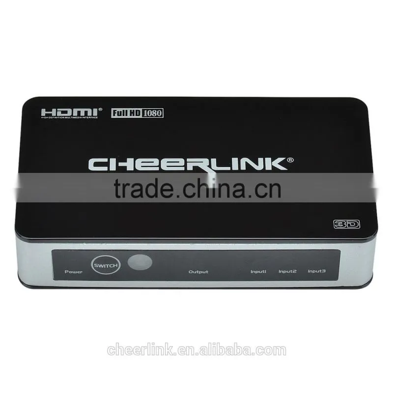 5 input 1 output HDMI switcher 5x1 switcher support 1080P
