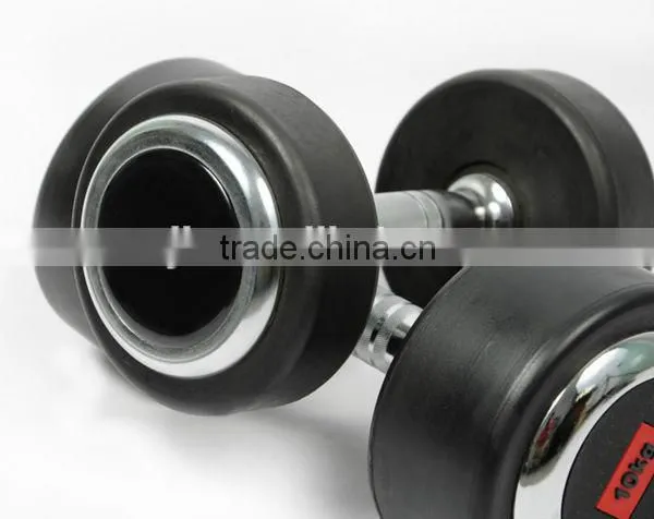 PU dumbbell with chormed end plate manufacturers in china