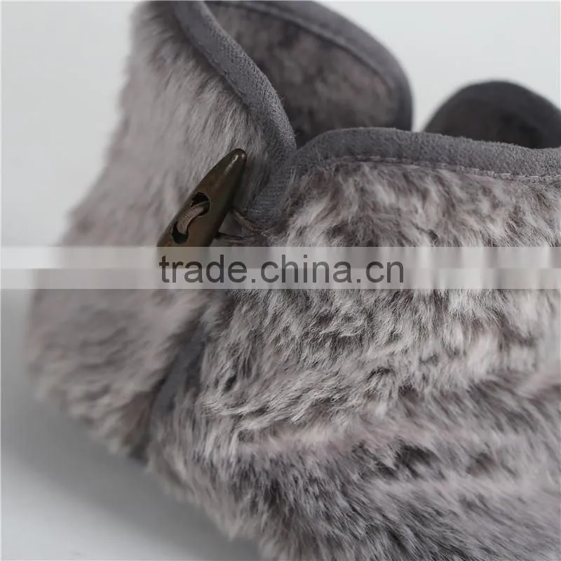 Ladies plush slipper boot