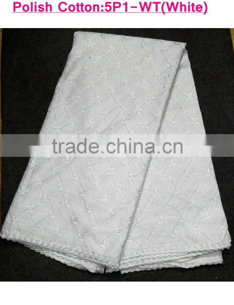 China factory price lace textile fabric Cotton Polish lace for party dressing