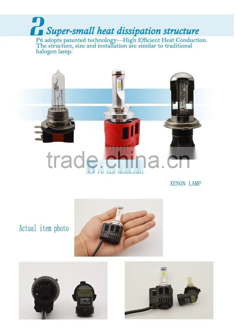 Best selling products in America led light, 55w h4, h8h7 HB3 HB4 H13 9004 9007 H16 9012 D1, D2, D3, D4 P6 Led headlght auto