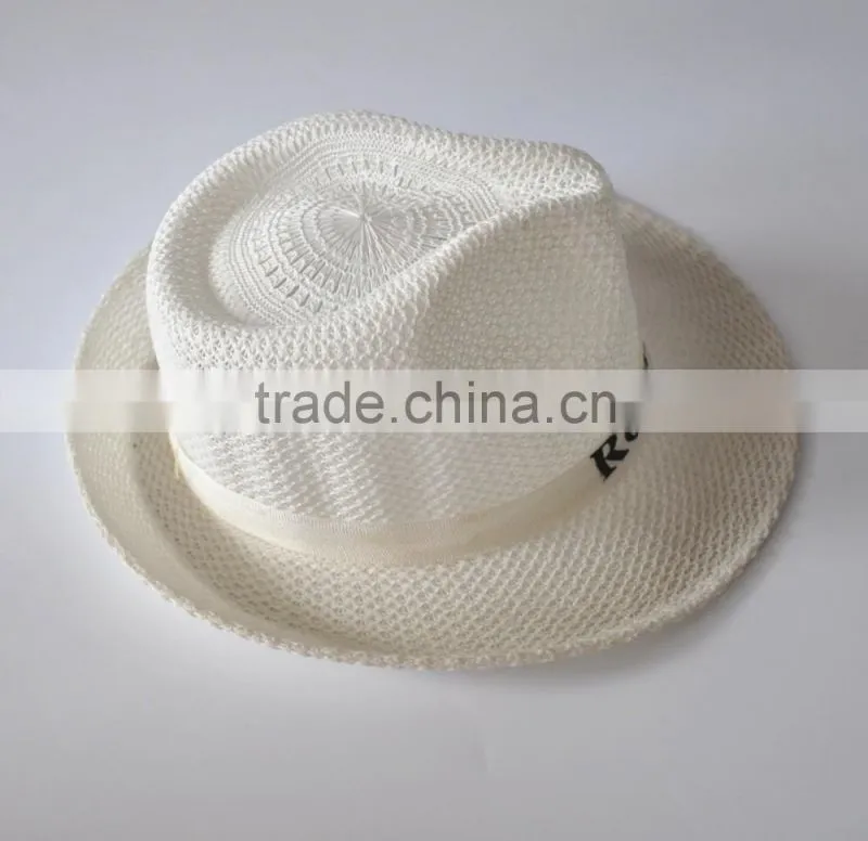 2015 white color China straw hat
