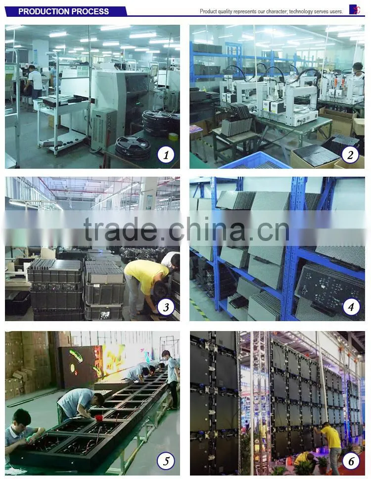 Best quality outdoor full color advertising led wall for P6 LED Display module