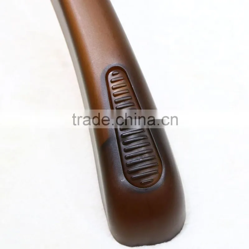 Anti slip Brown color plastic coat hanger for clothes