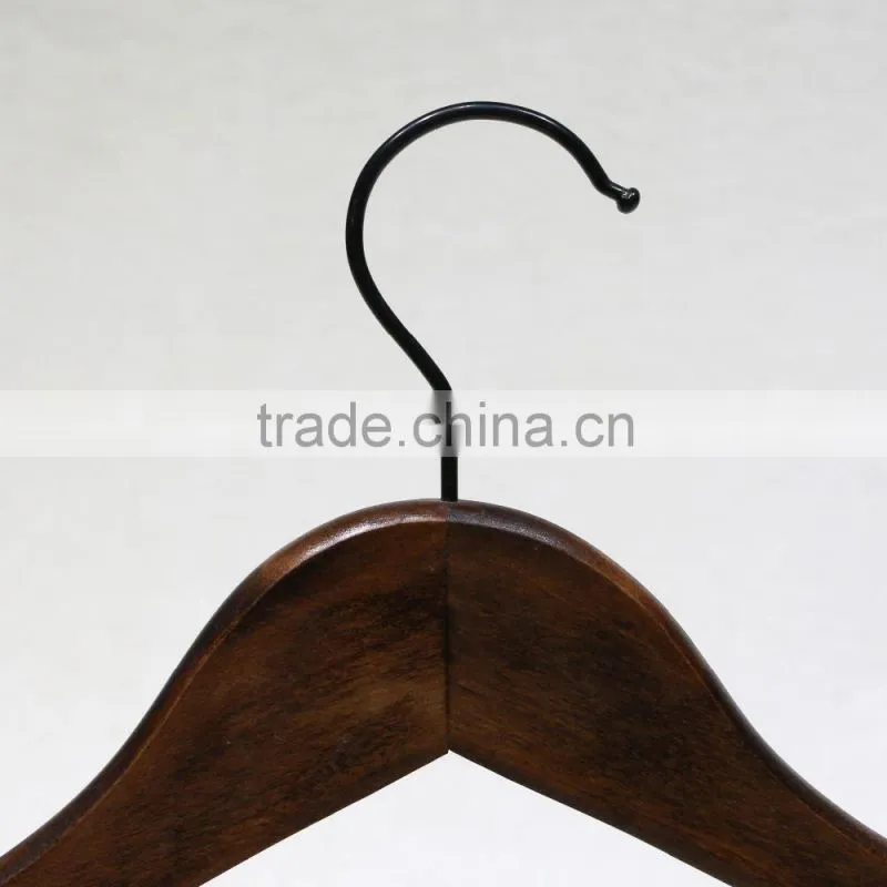 Cheap factory price coat hanger for clothes, antique wooden hangers wholesale