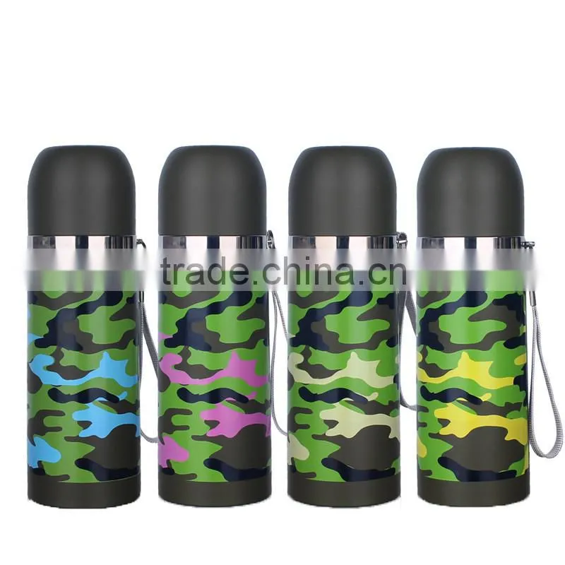 Colorful bullet shape stainless steel water vacuum flask thermos mug 350ML/500ML