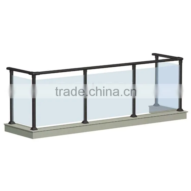 Glass and aluminum material swimming pool fence