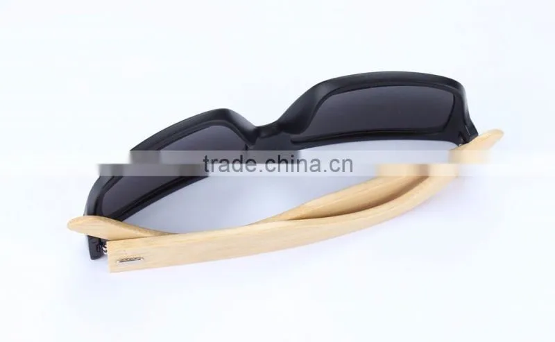 JMP622 2016 Popular Hot Sale Name Branded Cheap Mirrored Black Frame Plastic Bamboo Sunglasses