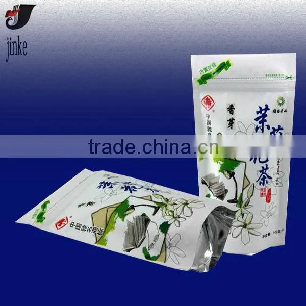 Stand up Tea bags with zipper