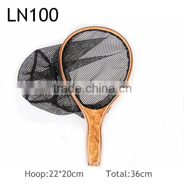Small fly fishing landing net for trout