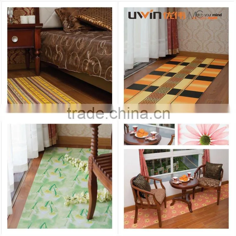 Printed PVC Foam Anti-slip bath area rugs
