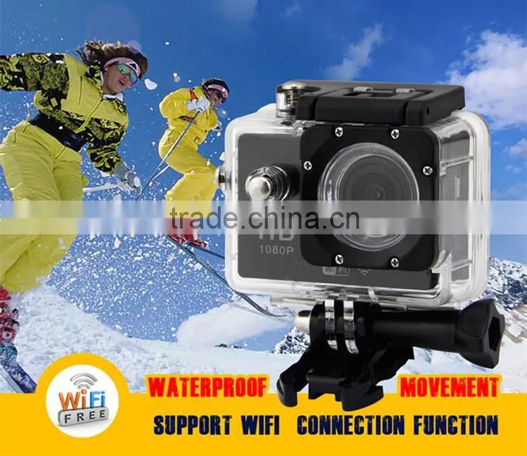 High Quality Full HD 1080P Outdoor Action Sport Camera For Bike/Diving/Surfing/Skydiving