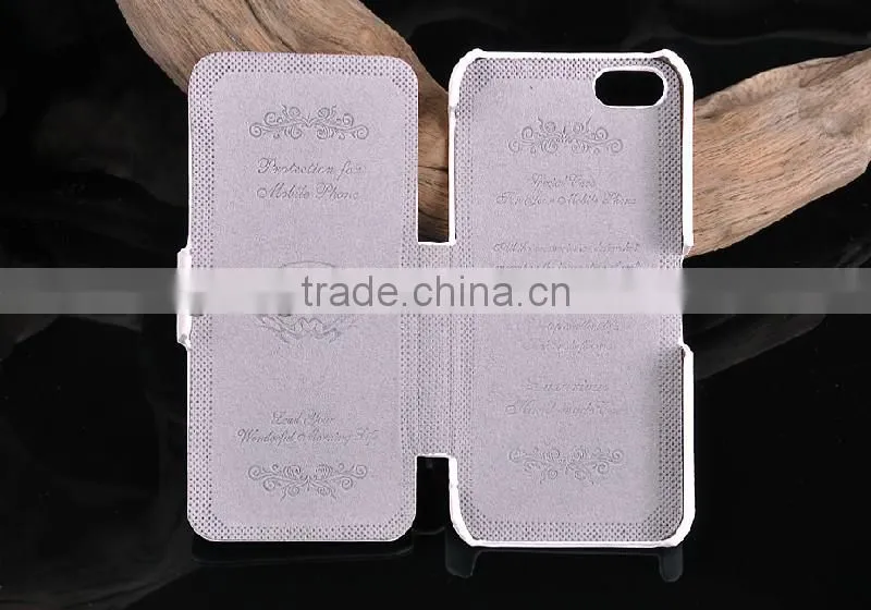 Excellent quality Horizontal Litchi Texture cowhide Flip Leather case for iphone 5 case,cases for iphone 5 case