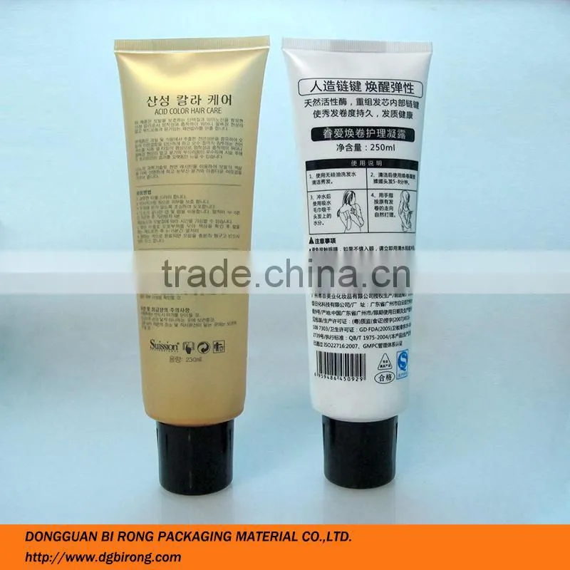 Large Plastic Cosmetic Hair Care Empty Tube Packaging