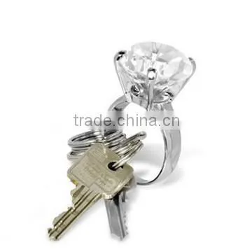 Crystal ball Led crystal light keychain 3d laser engraved keychain