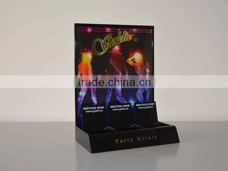 elegant black custom wholesale led acrylic display stand manufacturer