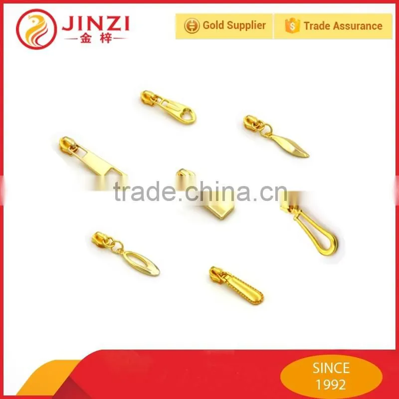 Custom metal zipper slider head with engraved letters