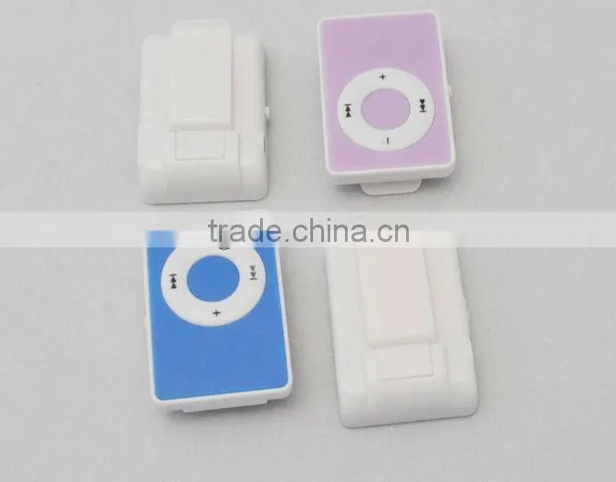 Professional Factory Distribution TF Card Mp3 Player Fashion Clip Mp3