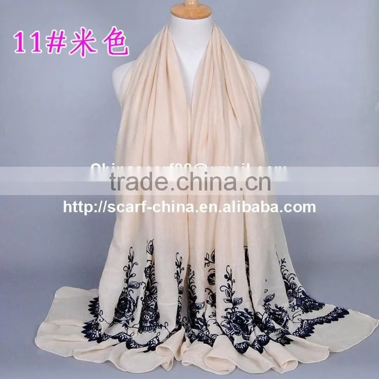 Wholesale embroidered infinity scarf