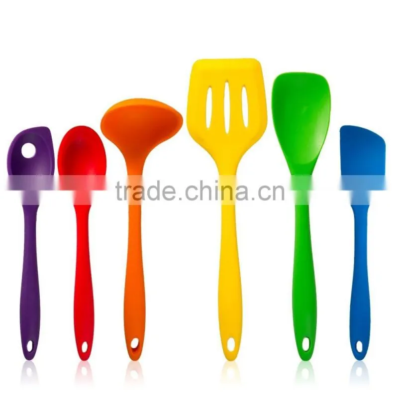 2016 whosale FDA and LFGB silicone Kitchen Utensils Set for cooking