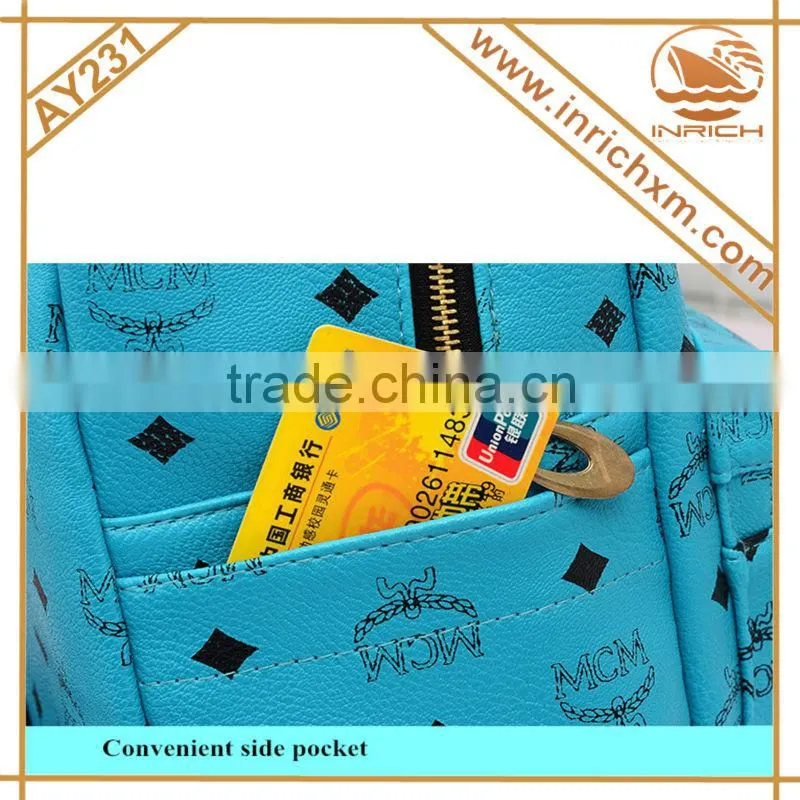 Quality PU High School Student Backpack For Girls