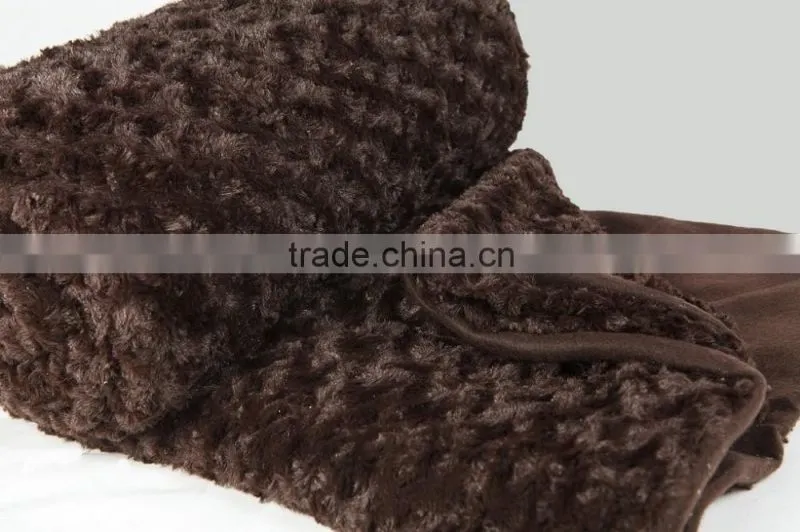 100% polyester plain thick pv fleece gifts Promotional Blanket