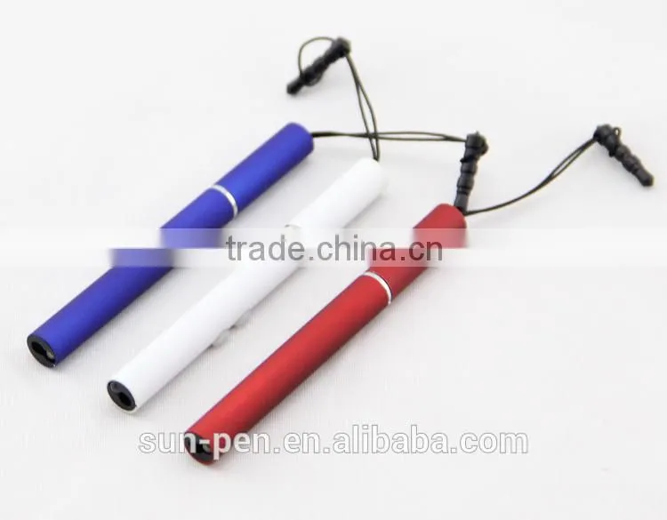 mini 2 in 1 flashlight touch screen pen for promotion